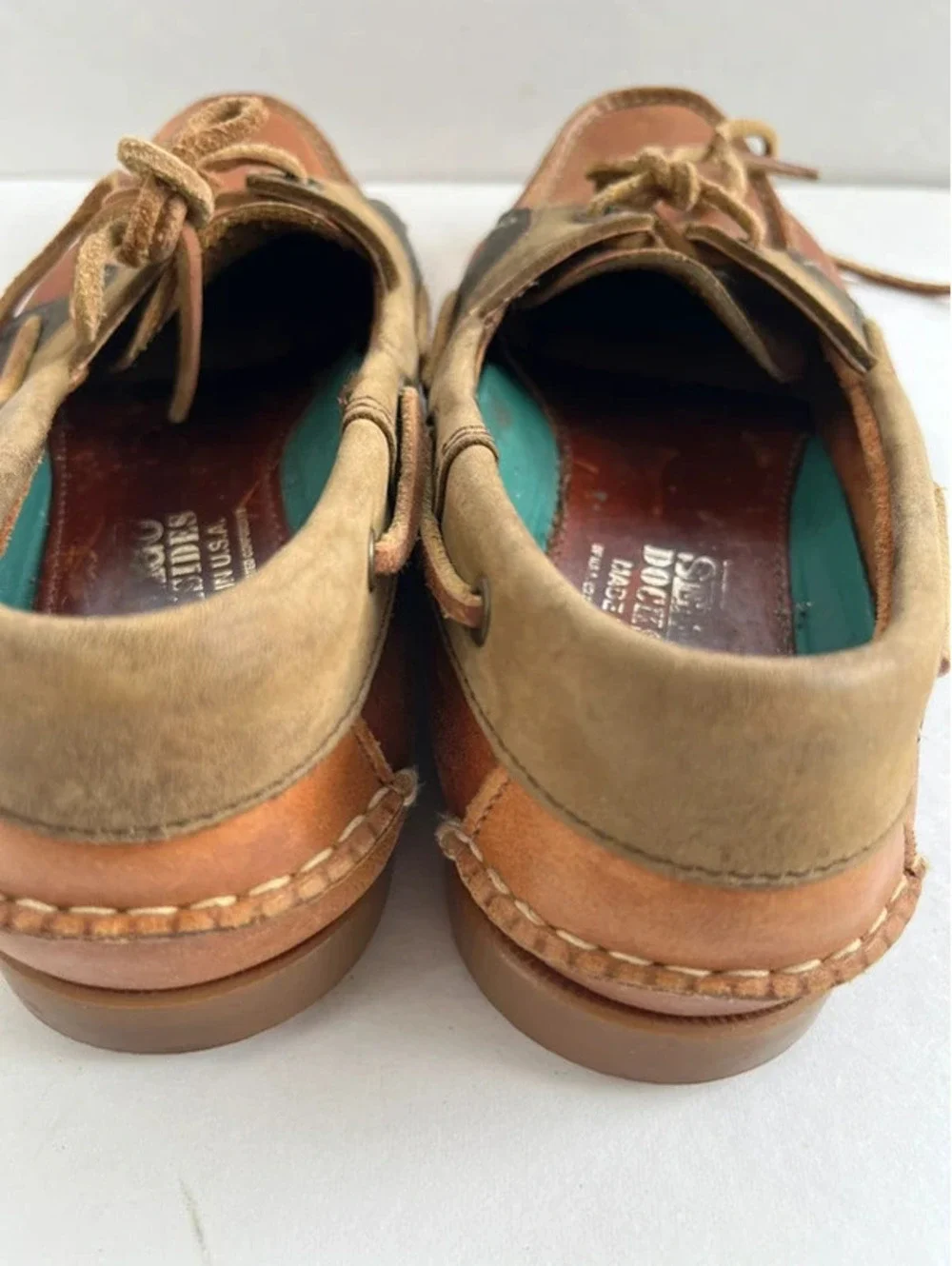 Sebago Dockside’s Spinnaker Dress Shoes size 8 Brown Light Loafers  LeatherUSA